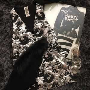 💥HOST PICK💥Free People Silver and Black Mini